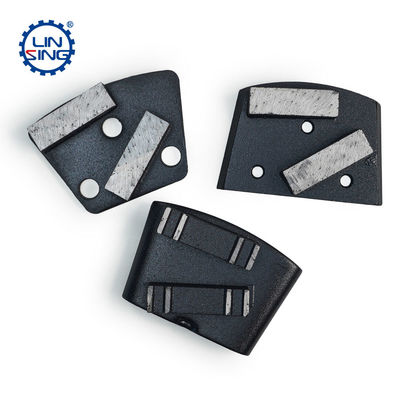 Piastra di rettifica per pavimenti di calcestruzzo trapezoide metallo con segmento di diamanti
