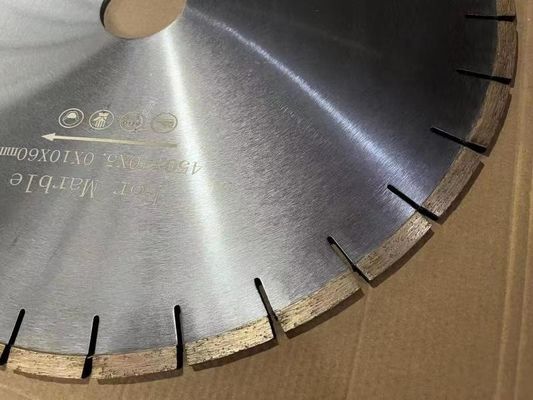 Disco da taglio diamantato in marmo di pietra pakistano 450mm Taglierina con scanalatura a U 40 * 5.0 * 10 mm Nitidezza