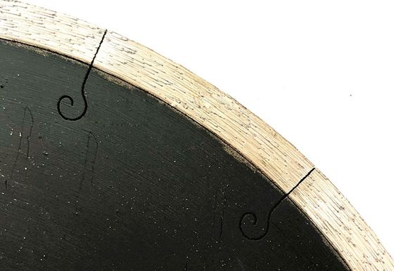 Colore personalizzato 350mm Fish Hook Saw Blade per il taglio del bordo di porcellane Ceramica