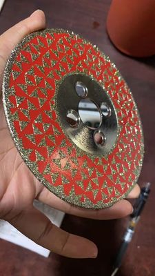 Disco di taglio in marmo elettroplata da 180 mm con flange M14 e supporto OEM personalizzato