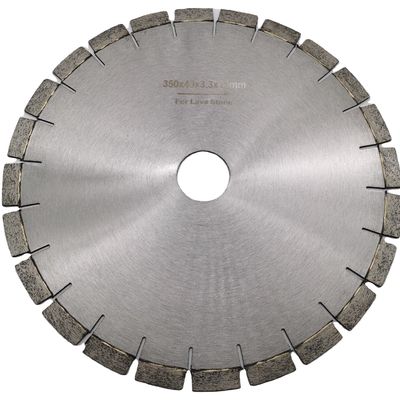 Disco di taglio di lame di seghe di diamanti da 350 mm per il taglio di pietra vulcanica di lava in Messico