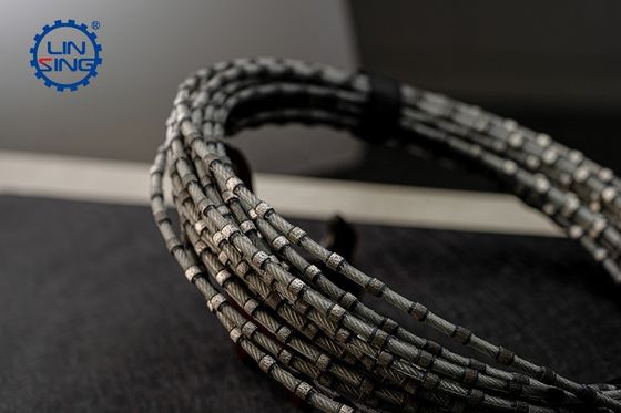 Pietra di taglio seghe a filo di diamante con 11,0 mm di diametro di perline e 37 pcs perline per metro