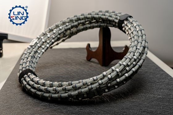 8.8mm perline sinterizzate di plastica seghe a filo di diamante per il taglio di blocchi di granito ad alta precisione
