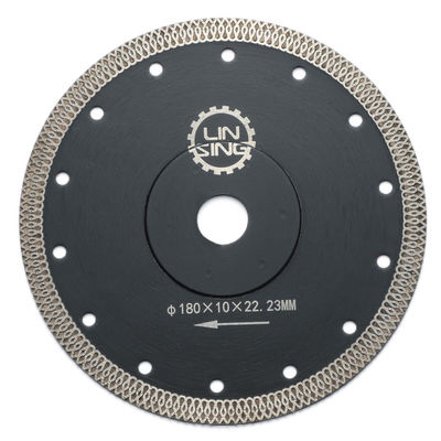 140 denti Turbo Saw Blade per taglio di lastre di pietra e piastrelle Disco di taglio a secco bagnato