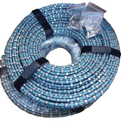 Taglio di seghe di filo di diamante di plastica a perline da 8,3 mm per quadratura e profilazione di blocchi di granito