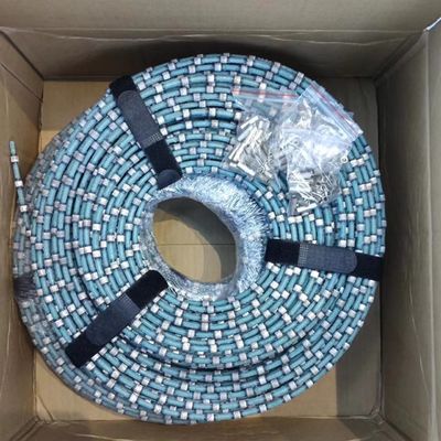 Taglio di seghe di filo di diamante di plastica a perline da 8,3 mm per quadratura e profilazione di blocchi di granito
