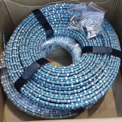 Taglio di seghe di filo di diamante di plastica a perline da 8,3 mm per quadratura e profilazione di blocchi di granito