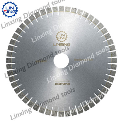 D340/400/450mm Lama di seghe di diamanti per taglio di granito affilato 24 denti per pollice