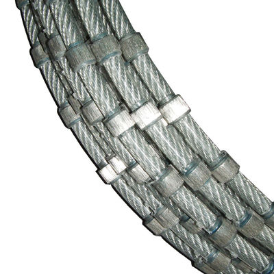 11.0mm Corda di diamanti sinterizzata Quadratura di diamanti per tagliare blocchi di pietra