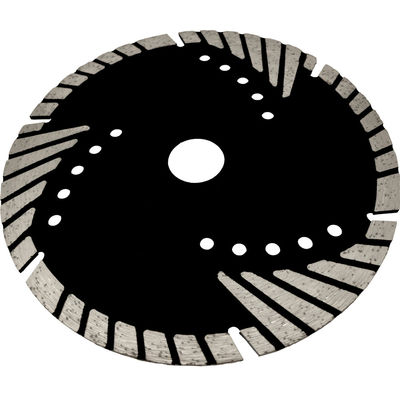 D230mm Lama triangolare a seghe ondulate con denti di protezione turbo per il taglio della pietra