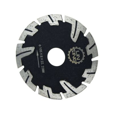 Disco di diamanti protetto con denti di grado industriale da 115 mm per il taglio di mattoni di granito e marmo