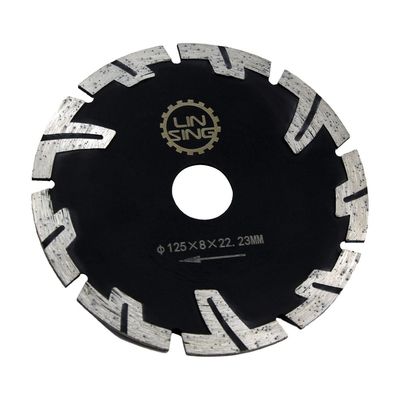 Disco di diamanti protetto con denti di grado industriale da 115 mm per il taglio di mattoni di granito e marmo