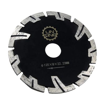 Denti protetti Disco di diamante di 125 mm di diametro della lama per tagliare mattoni di granito di marmo