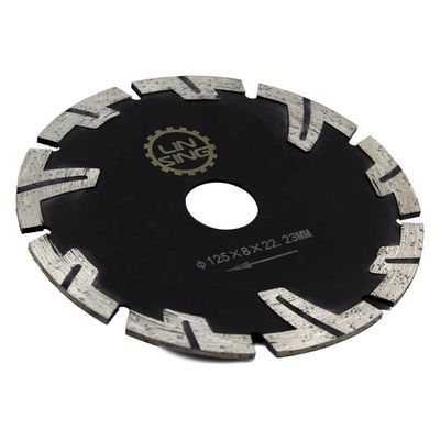 Denti protetti Disco di diamante di 125 mm di diametro della lama per tagliare mattoni di granito di marmo