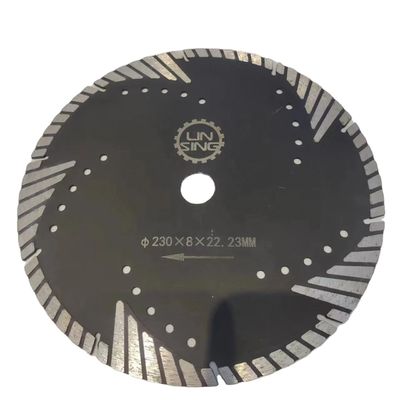 Protected Turbo Teeth Diamond Disc per il taglio di marmo di mattoni
