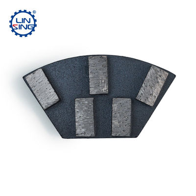 Piastra di rettifica per pavimenti di calcestruzzo trapezoide metallo con segmento di diamanti