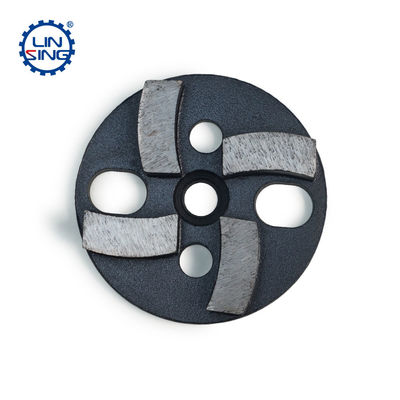 Piastra di rettifica per pavimenti di calcestruzzo trapezoide metallo con segmento di diamanti