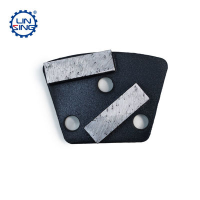 Piastra di rettifica per pavimenti di calcestruzzo trapezoide metallo con segmento di diamanti