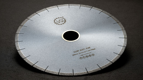 Disco di taglio di diamanti personalizzato da 350 mm per utensili di taglio di piastrelle di quarzito a taglio freddo
