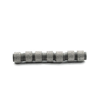 D11.0mm perline di seghe a filo di diamante brasate al vuoto per utensili a blocchi di pietra ad alta velocità di taglio