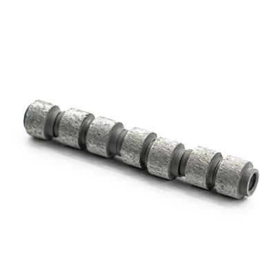 D11.0mm perline di seghe a filo di diamante brasate al vuoto per utensili a blocchi di pietra ad alta velocità di taglio