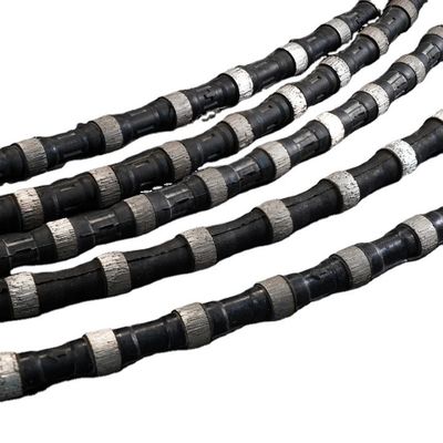 Perline di sinterizzazione di prima classe Quarzita Cantina Diamante filo 12,0 * 40 filo rivestito di gomma
