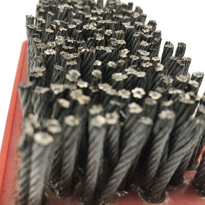 Supporto OBM personalizzato 100mm-300mm Nylon Francoforte spazzola abrasiva per la lavorazione della pietra