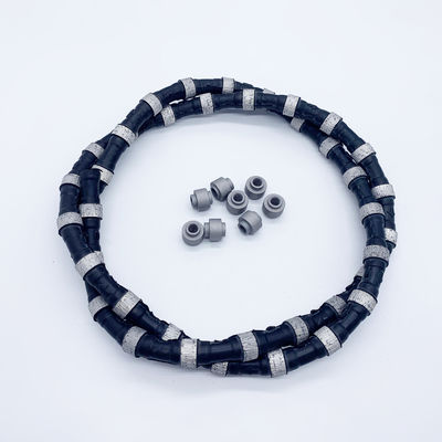 Supporto personalizzato seghe a filo di diamante 11,5 mm fune a perline sinterizzate per l'estrazione di marmo