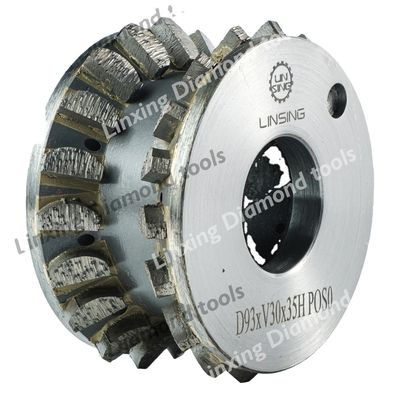 45-120 mm Bit di router di diamanti brasati al vuoto per bordatura di pietra Full Bullnose
