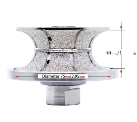 Metallo in polvere diamante 98mm F30 Pietra per la rettifica della rotella di rettifica Bit elettroplata Bit