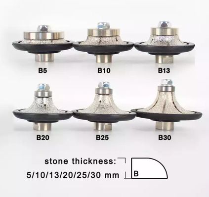 Metallo in polvere di diamante sinterizzato bit di router V30 B30 per la macinazione e la profilazione della pietra