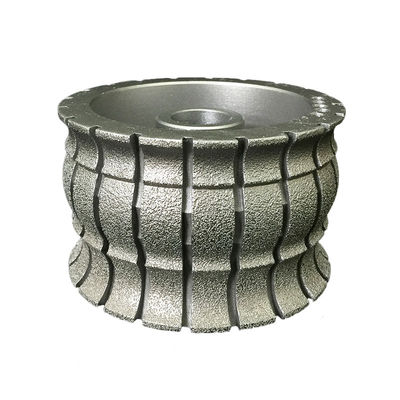 64-134 mm Long Life span Stone Block Profiling Tools CNC Vacuum Drazed Diamond Grinding Wheel per la profilazione
