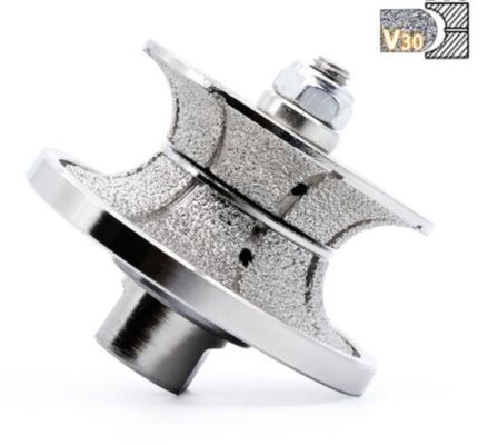 Ruota a profilo a mano di diamante brasata a vuoto per granito di grado A supporto personalizzato OEM