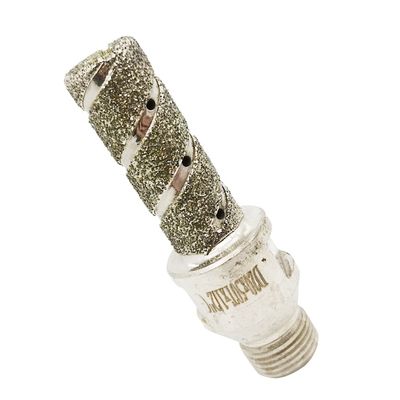 60 mm lunghezza argento elettroplata Finger Bit diamante strumento di perforazione per granito marmo