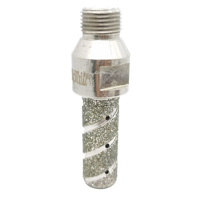 Perforazione senza sforzo di piastrelle di porcellana con metallo e diamanti elettroplatazione Finger Bit