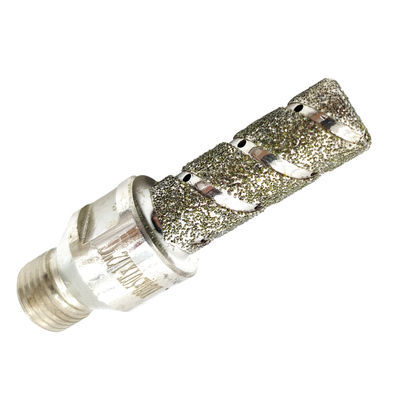 Perforazione senza sforzo di piastrelle di porcellana con metallo e diamanti elettroplatazione Finger Bit