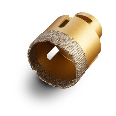 Perforazione a base di diamanti brasata a vuoto per la perforazione di precisione in marmo e quarzo