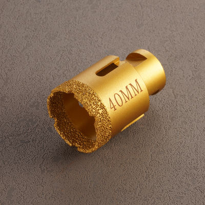 Perforazione a base di diamanti brasata a vuoto per la perforazione di precisione in marmo e quarzo