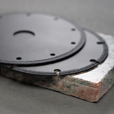 350mm Laser Saldatura Lama di seghe di diamante per marmo ceramica Ti-rivestito bordo altezza 0.315in