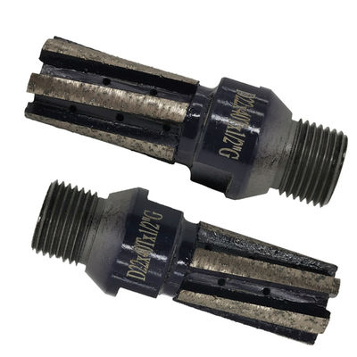Rivestimento TiCN D24MM Finger di sinterizzazione/bit di fresatura di diamanti per granito per ruote di lavandino in pietra