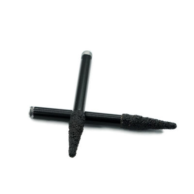 Diamante brasato a vuoto 6 mm 8 mm tagliatore di fresatura incisione V bit piatti per la scultura in marmo