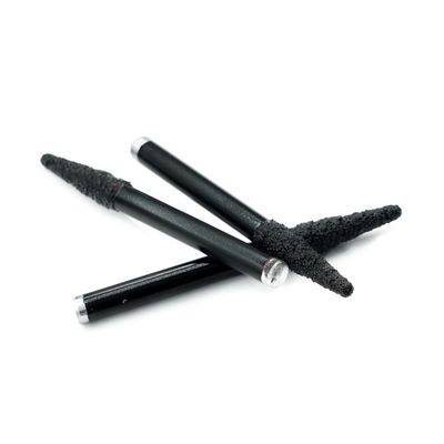 Diamante brasato a vuoto 6 mm 8 mm tagliatore di fresatura incisione V bit piatti per la scultura in marmo