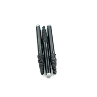 Diamante brasato a vuoto 6 mm 8 mm tagliatore di fresatura incisione V bit piatti per la scultura in marmo