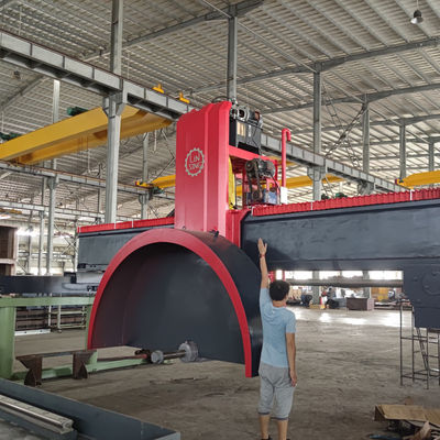 Linsing quattro post guida Multi lame Bridge Saw Machine per il taglio di blocchi di granito