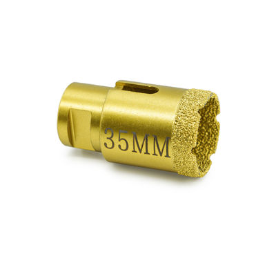 Strumenti per la perforazione del nucleo di diamanti a secco e per la perforazione con saldatura a vuoto per macchine per la triturazione angolare