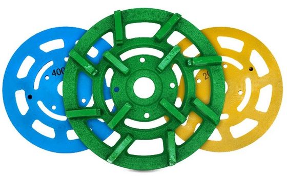 Supporto OEM Disco di rettifica di diamanti personalizzato da 220 mm per la lucidatura di lastre di granito Grit 200