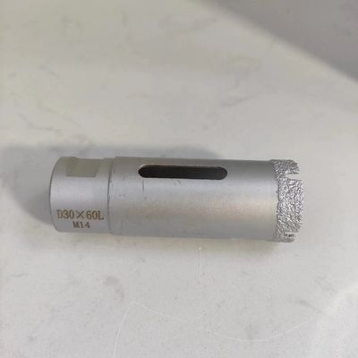 35 mm M14 Diamant Bit per trivellazione a secco Segmentata porcellana Dekton su base in acciaio nero
