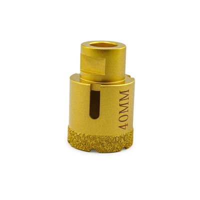 LINSING Scalature a vuoto brasate CNC a base di diamanti per la perforazione della pietra di 19-125 mm di diametro