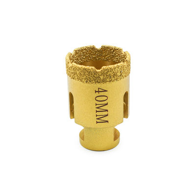 LINSING Scalature a vuoto brasate CNC a base di diamanti per la perforazione della pietra di 19-125 mm di diametro