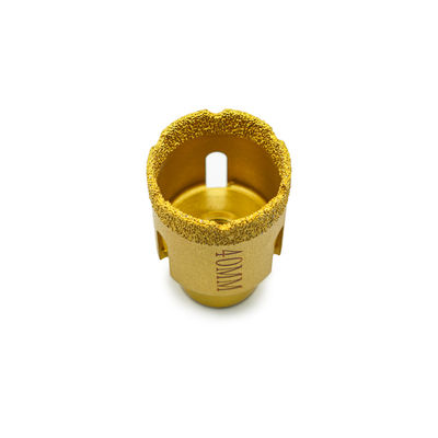 LINSING Scalature a vuoto brasate CNC a base di diamanti per la perforazione della pietra di 19-125 mm di diametro